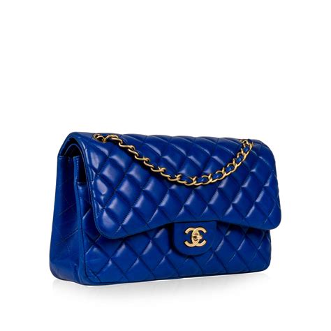 royal blue chanel bag|chanel blue flap bag.